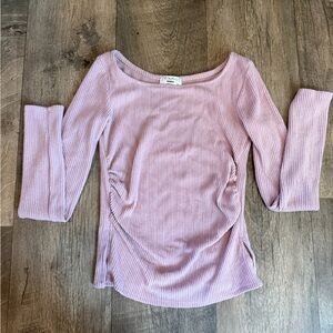 Electric Family Lavender Ribbed Long Sleeve Top